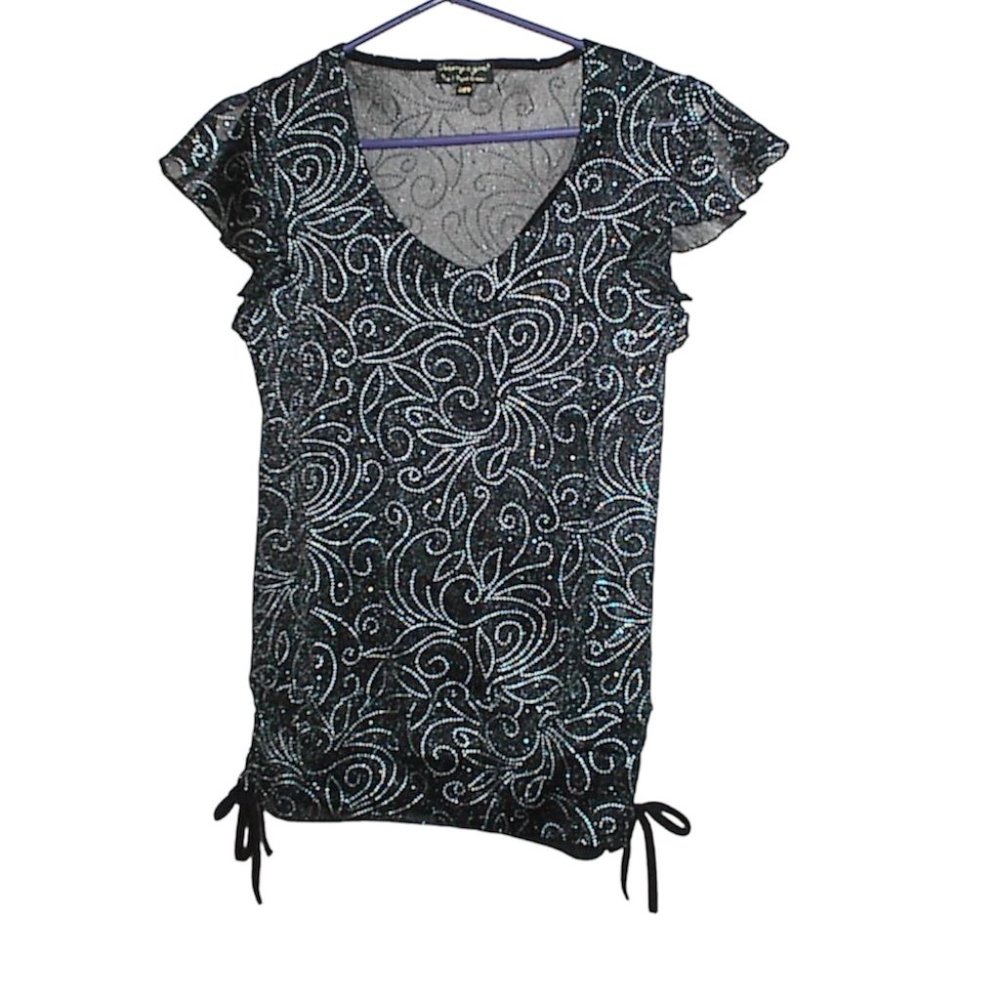 Black with silver XS top